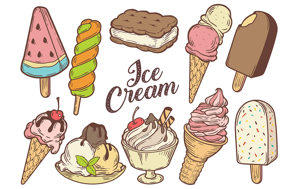 Ice cream eps illustrations in Illustrations - product preview 8