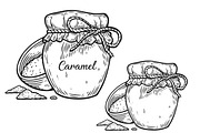 Salted caramel illustration