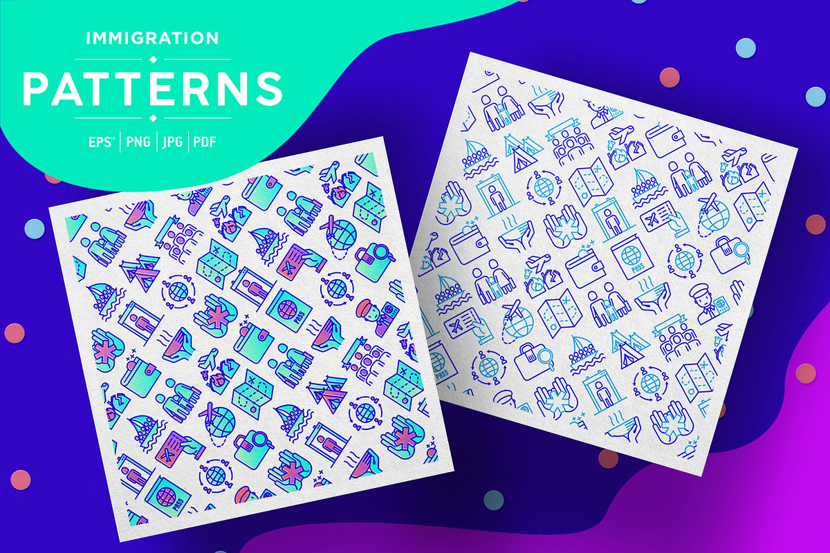Immigration Patterns Collection in Patterns - product preview 8