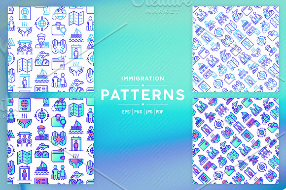 Immigration Patterns Collection in Patterns - product preview 4