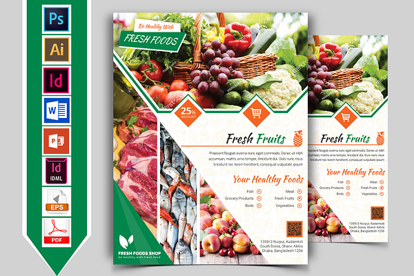Fresh Food Grocery Shop Flyer Vol-02