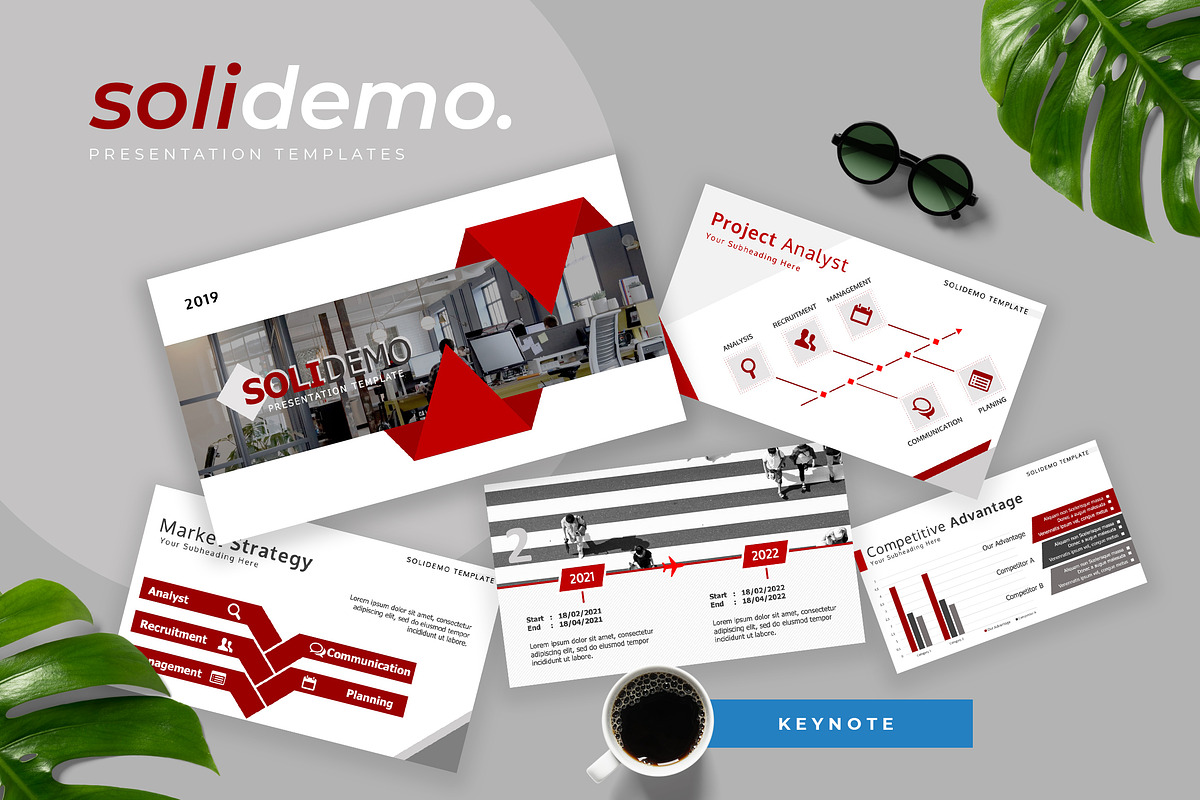 Solidemo Pitch Deck Keynote in Keynote Templates - product preview 8