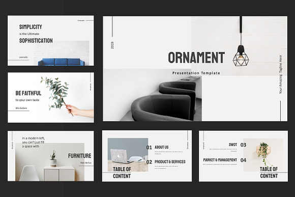 Ornament Furniture Keynote in Keynote Templates - product preview 1