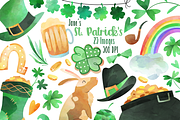 Watercolor St. Patricks Clipart