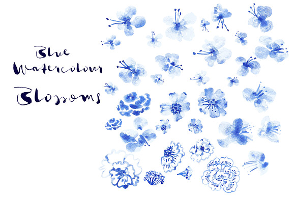 Chinoiserie Watercolour Elements in Illustrations - product preview 1
