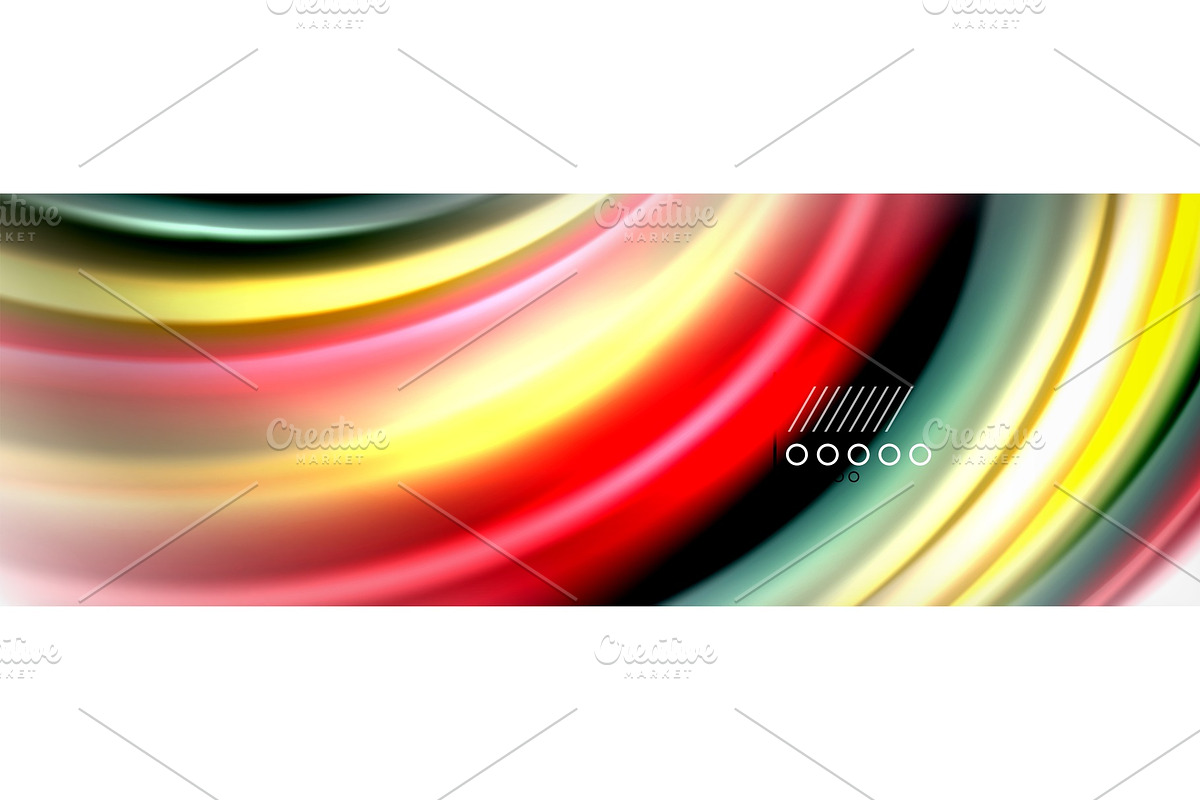 Smooth liquid blur wave background in Illustrations - product preview 8