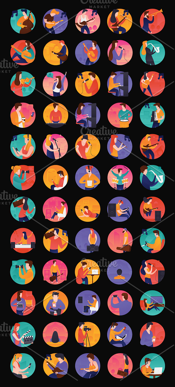 60 Music Vector Icons in Icons - product preview 1