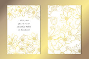 Golden Anemone Card Template