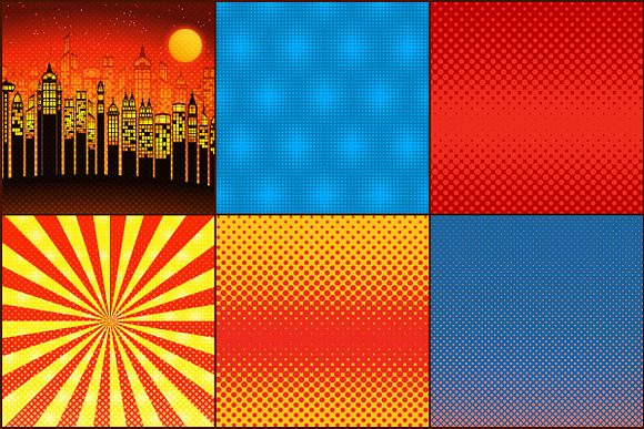 Superhero Comic Pop Art Papers in Patterns - product preview 3