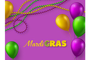 Mardi Gras carnival design.