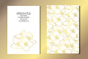 Golden Jasmine Card Template
