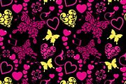 Wallpaper Pattern Butterfly Love