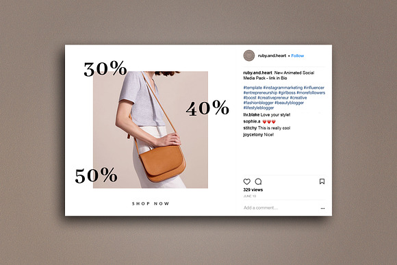 Animated Promotion Instagram Pack in Instagram Templates - product preview 2