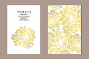 Golden Lilac Card Template