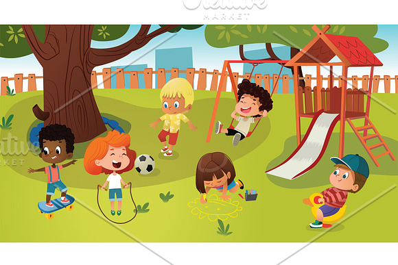 School Playground PNG Elements in Illustrations - product preview 3