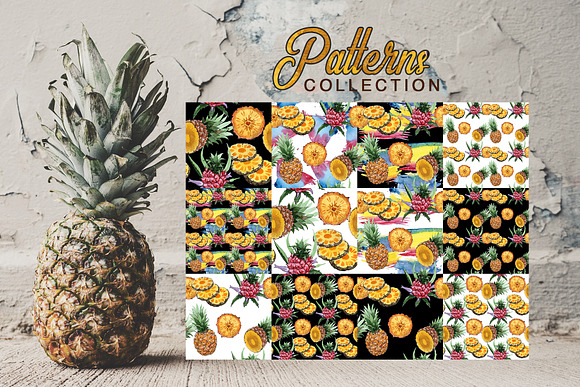 Pineapple Watercolor png in Illustrations - product preview 2