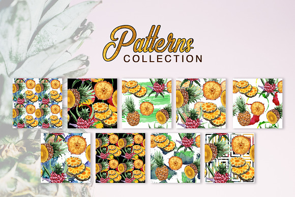 Pineapple Watercolor png in Illustrations - product preview 3