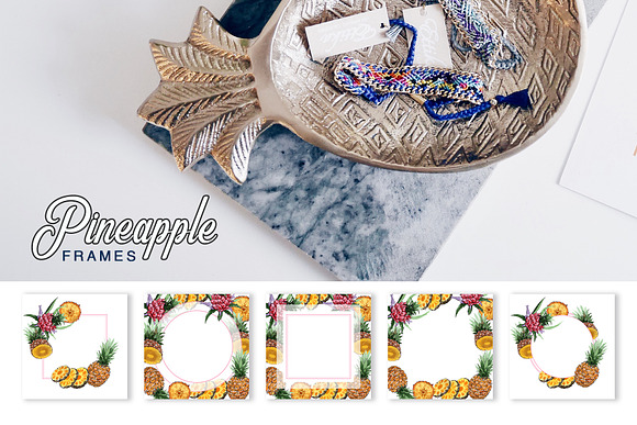 Pineapple Watercolor png in Illustrations - product preview 5