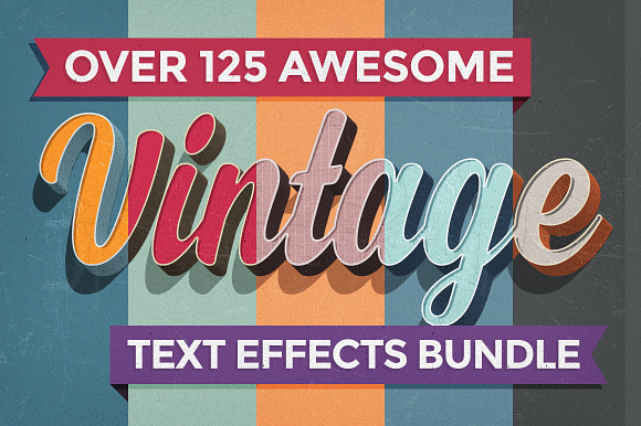 Retro & Vintage Photoshop Bundle in Photoshop Layer Styles - product preview 3