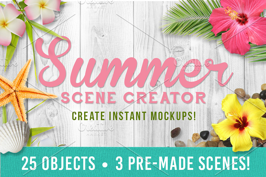 Summer Mockup Creator in Scene Creator Mockups - product preview 8
