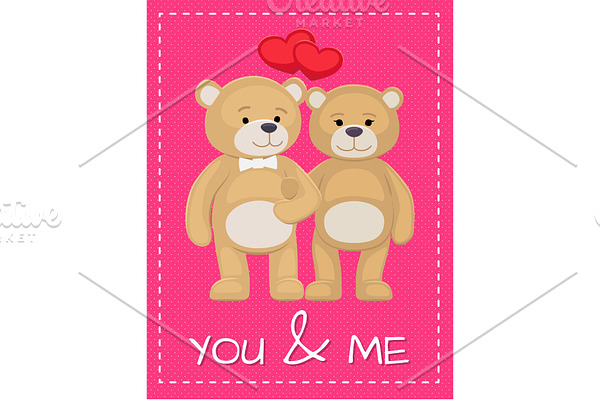 Cute Bear Animals Family Male and