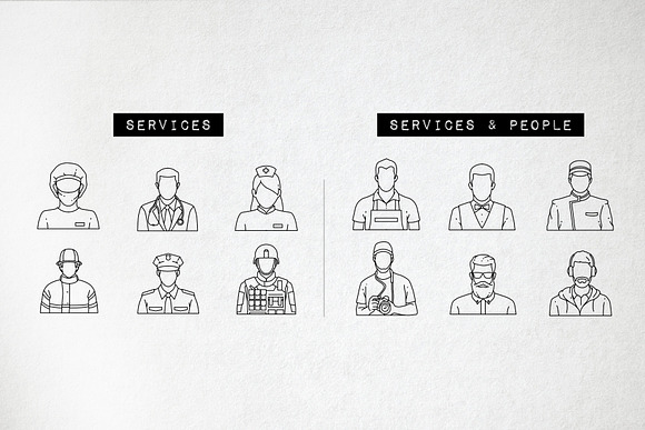 60 Profile Avatars Icons - People in People Icons - product preview 4