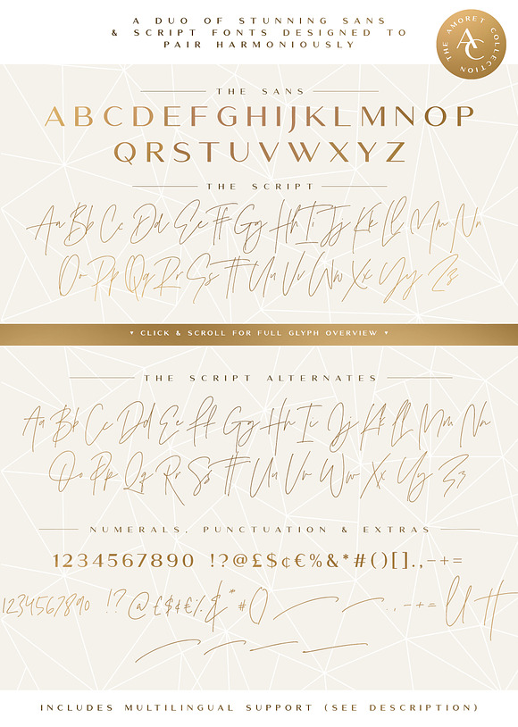 The Amoret Font Duo + 12 Logos in Wedding Fonts - product preview 10