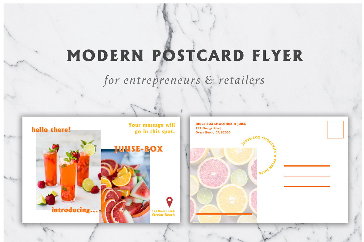 Modern Postcard Flyer Template in Flyer Templates - product preview 8