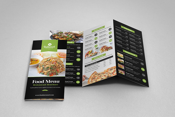 Food Menu Trifold Brochure v1 in Brochure Templates - product preview 10