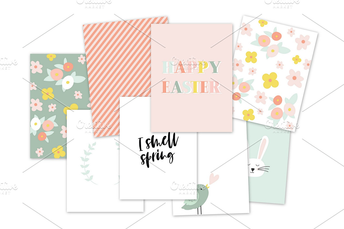 Easter journal digital cards in Illustrations - product preview 8