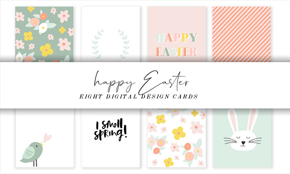 Easter journal digital cards in Illustrations - product preview 1