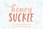 Honey Suckle Hand Lettered Font
