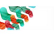 Colorful glossy arrows abstract