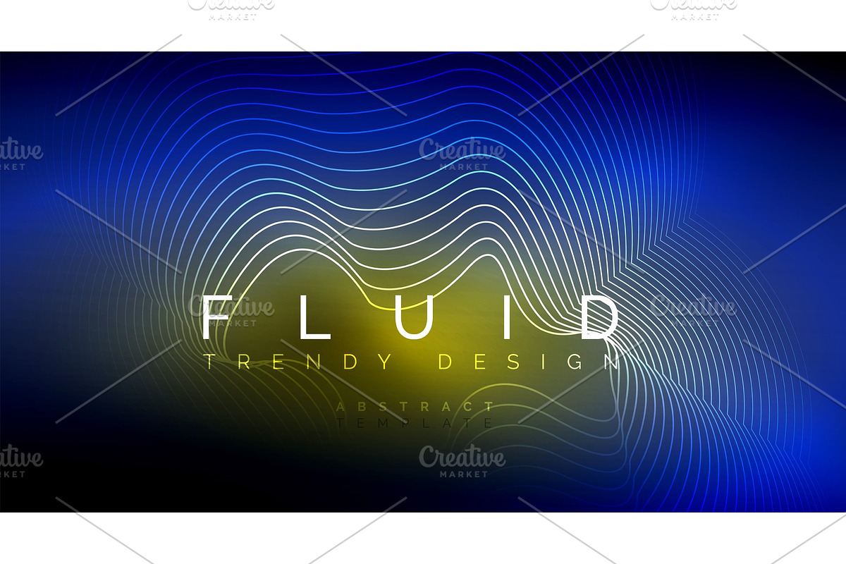 Digital flowing wave particles in Illustrations - product preview 8