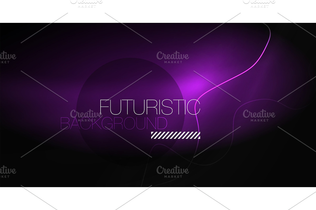 Neon lines wave background. Abstract in Illustrations - product preview 8