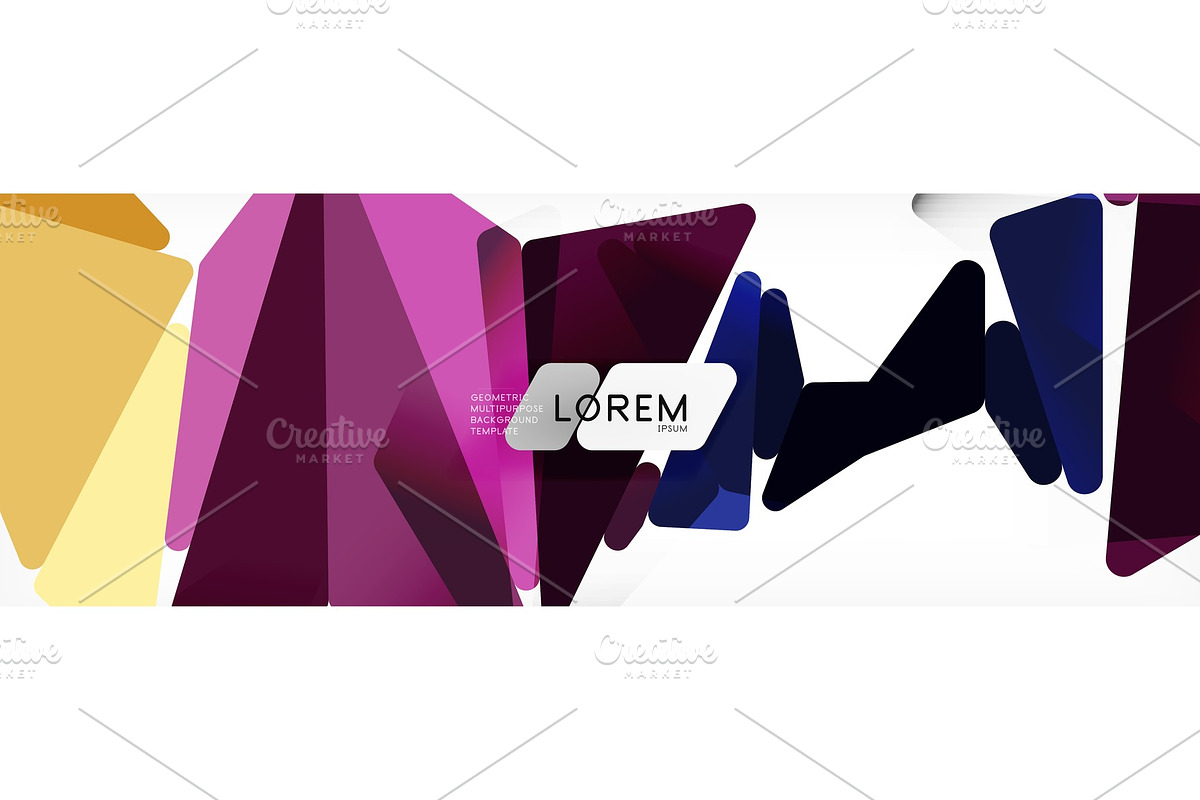 Mosaic triangular low poly style in Illustrations - product preview 8