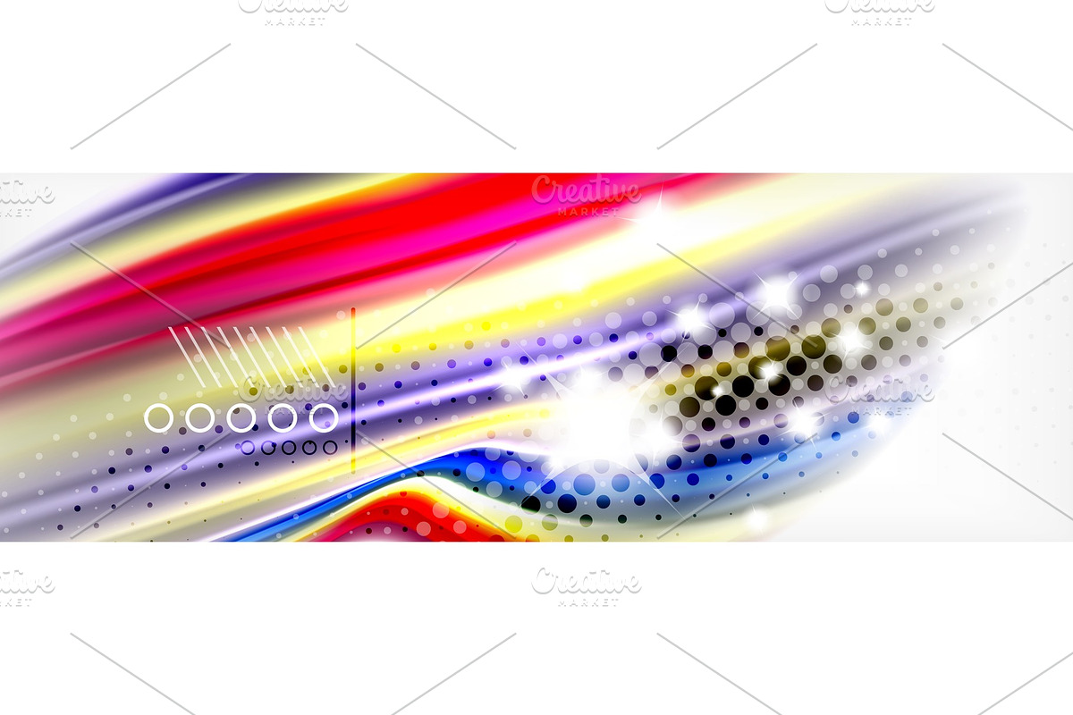Abstract wave lines liquid fluid in Illustrations - product preview 8