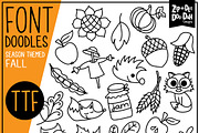 Fall Harvest Doodle Font