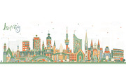 Leipzig Germany City Skyline 