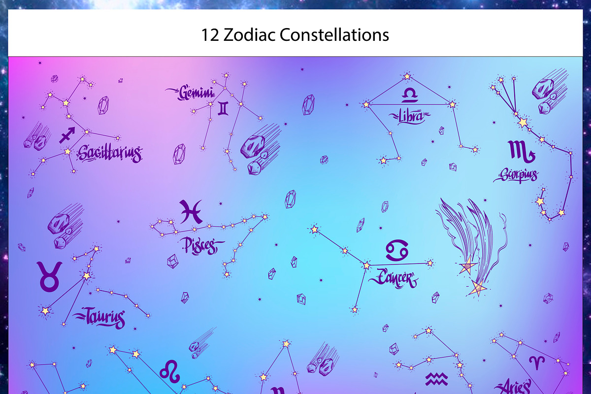 Zodiac Calendar 2019 2020 2021 in Illustrations - product preview 8
