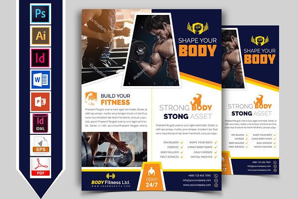 Gym & Fitness Flyer Template Vol-02