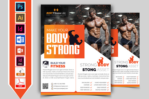 Gym & Fitness Flyer Template Vol-03