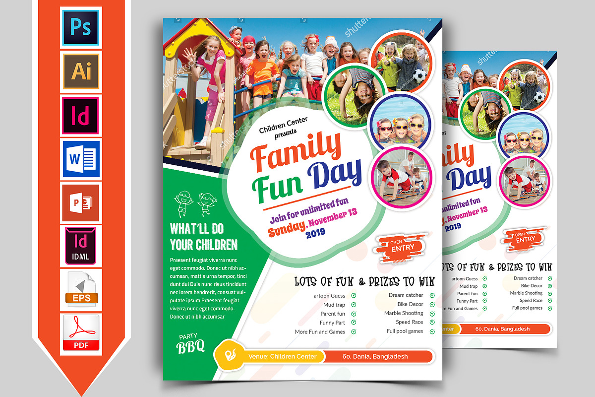 Family Fun Day Flyer Vol-03 in Flyer Templates - product preview 8