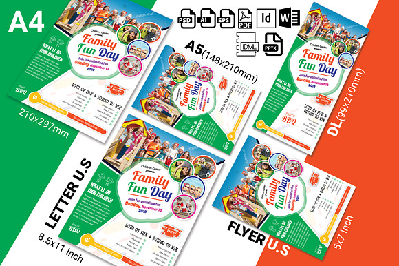 Family Fun Day Flyer Vol-03 in Flyer Templates - product preview 2
