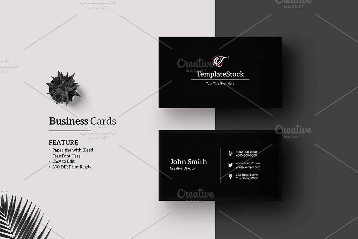 Minimal Business Card V22 in Business Card Templates - product preview 8