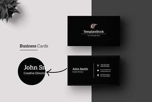 Minimal Business Card V22 in Business Card Templates - product preview 3