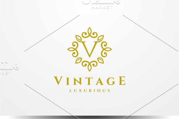 Letter V Luxury Logo in Logo Templates - product preview 1
