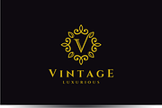 Letter V Luxury Logo