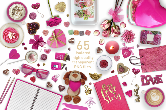 My Pink Valentine Mockup Collection in Product Mockups - product preview 5
