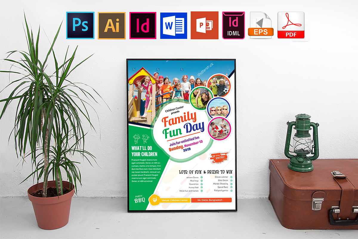 Poster | Family Fun Day Vol-03 in Flyer Templates - product preview 8
